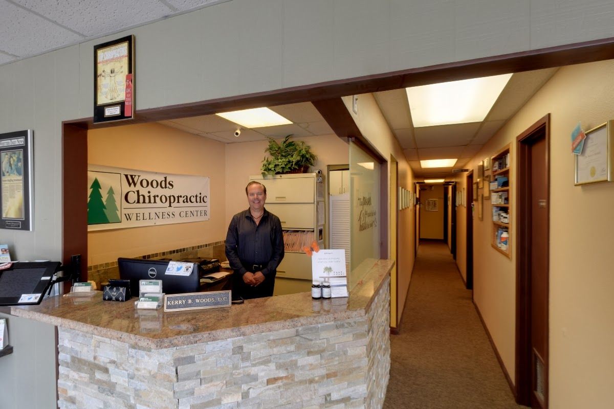 Front desk at Woods Chiropractic Wellness Center
